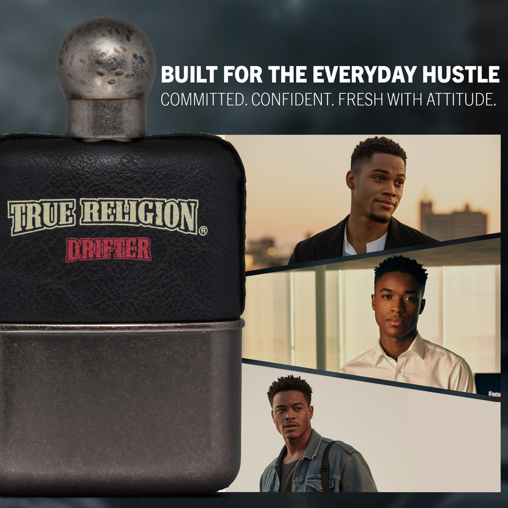 Perry Ellis True Religion for Men Drifter Scent – Long-Lasting EDT (3.4 oz / 100 ml)