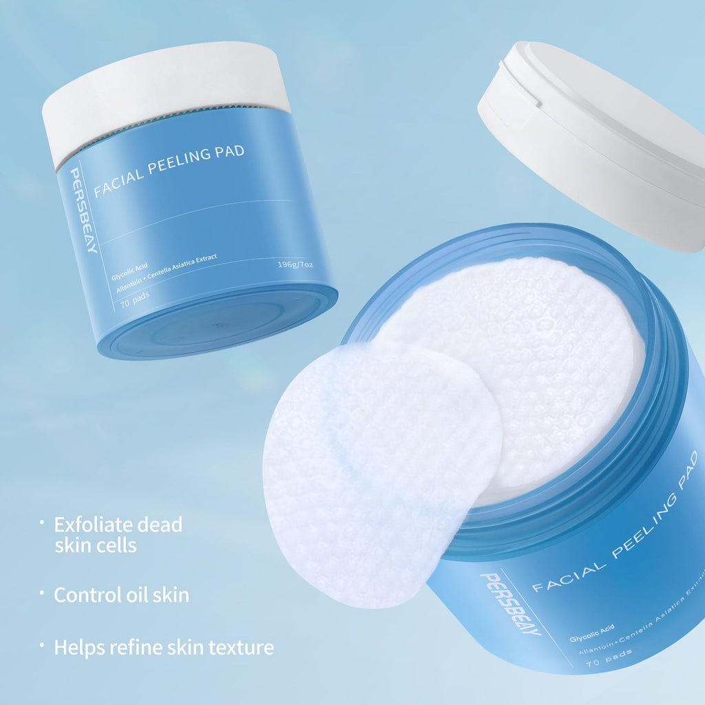 Persbeay Glycolic Acid Pads – Exfoliating Toner for Radiant Skin | 70 Count