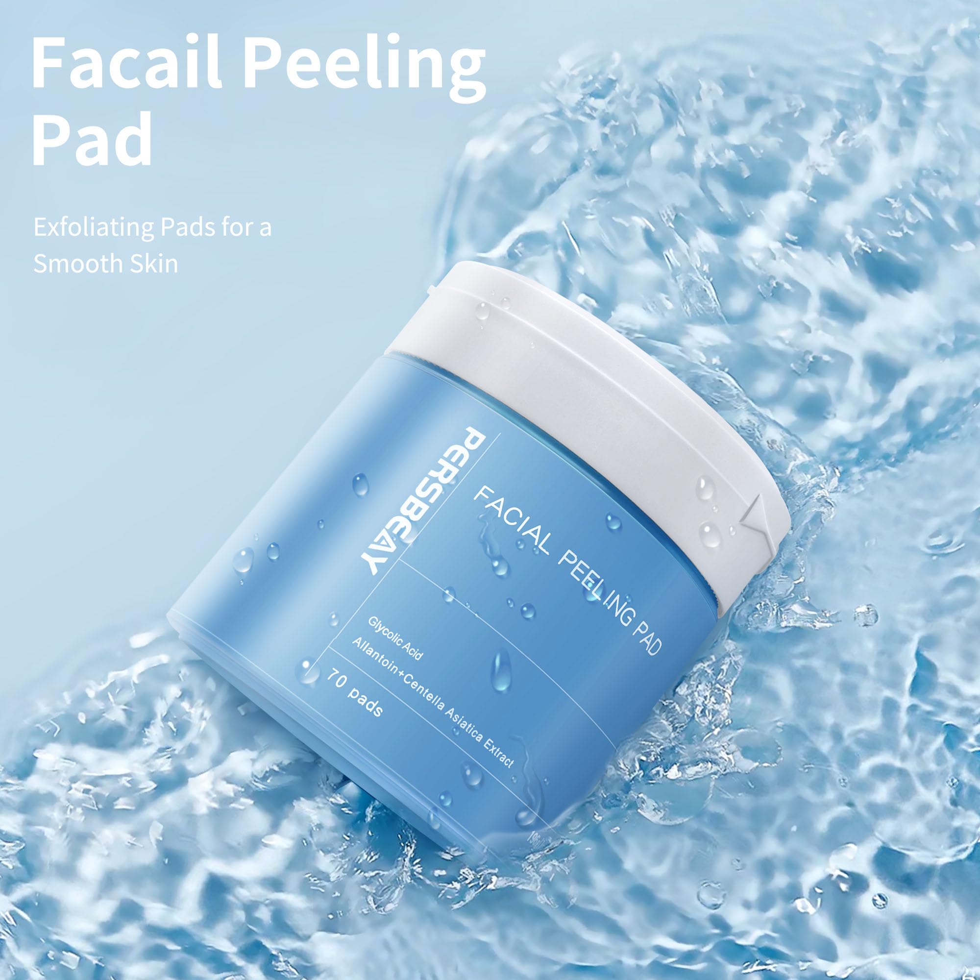 Persbeay Glycolic Acid Pads – Exfoliating Toner for Radiant Skin | 70 Count