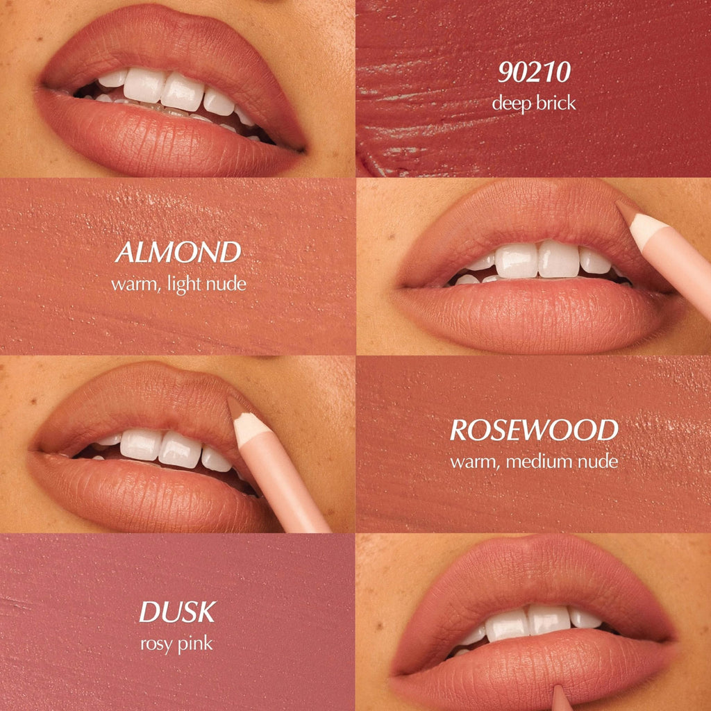 PERSONA Lip Liner Pencil – Creamy Matte, Jojoba Oil, Long-Wear Definition | Vegan, Cruelty-Free, Paraben-Free | Made in USA | Mauve
