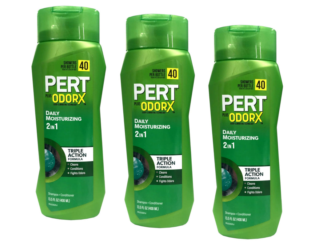 Pert Plus 2-in-1 Shampoo & Conditioner for Normal Hair – 13.5 oz, Pack of 3