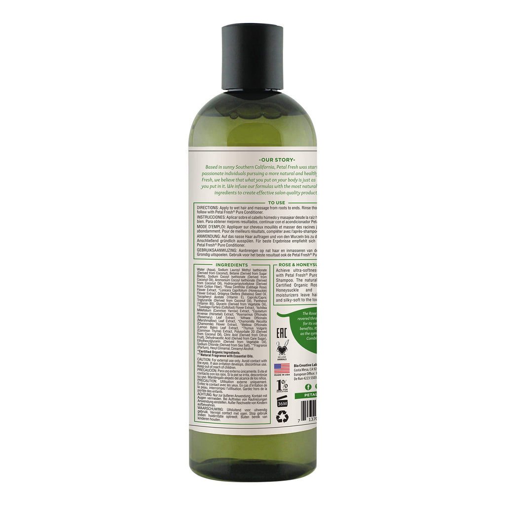 Petal Fresh Pure Softening Rose & Honeysuckle Shampoo – 355ml