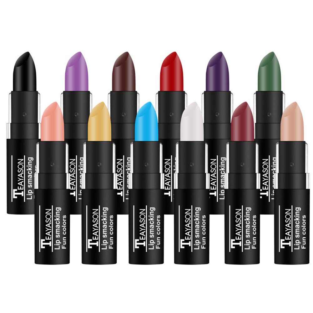 Petansy 12 Colors Vampire Matte Lipstick Set – Long-Lasting Waterproof Lipstick for Party & Cosplay