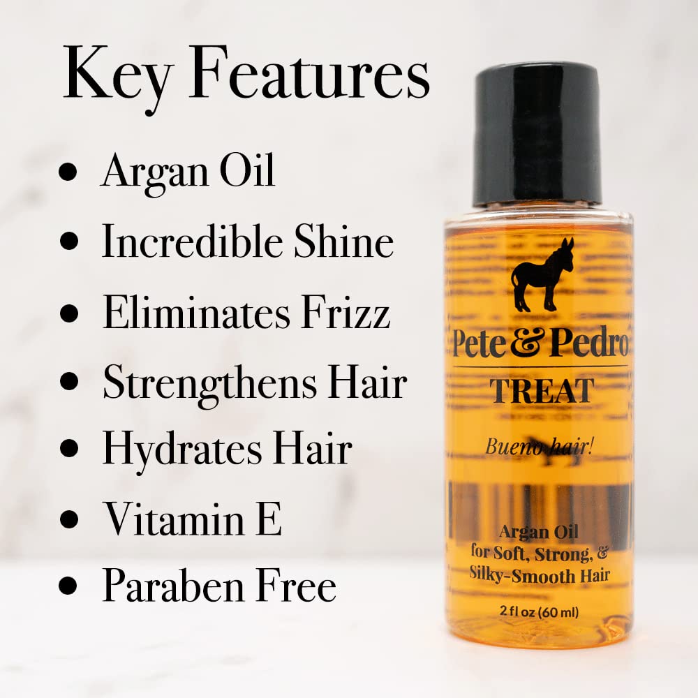 Pete & Pedro TREAT Argan Oil Hair Treatment – Soft, Frizz-Free, Shiny