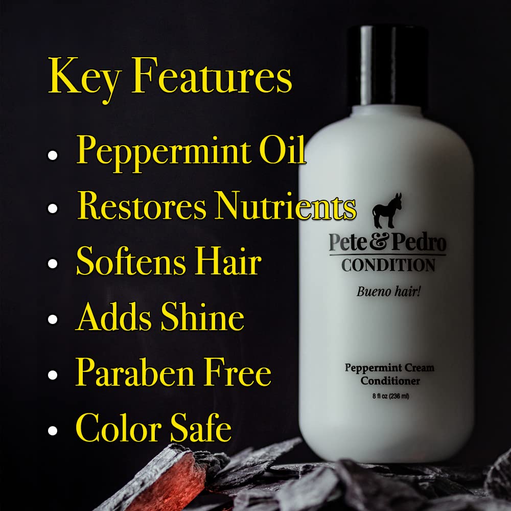 Pete & Pedro Peppermint Conditioner – Creamy Daily Haircare for Men & Women