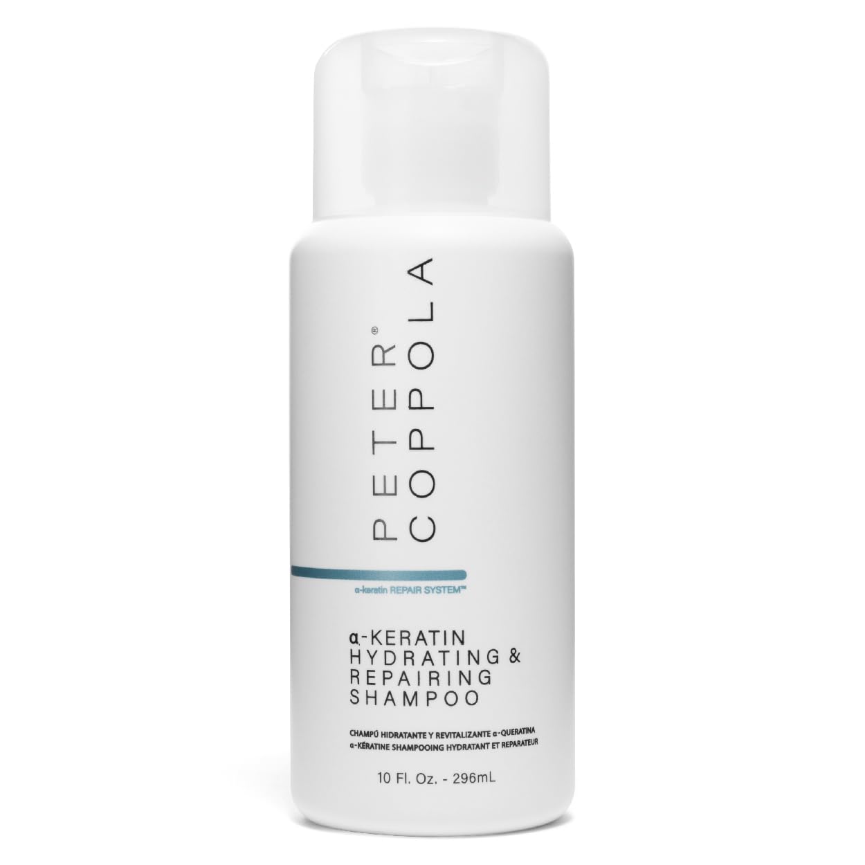 PETER COPPOLA a-Keratin Hydrating & Repairing Shampoo – Sulfate-Free, Ultra-Gentle Repair for Damaged Hair (10 oz)