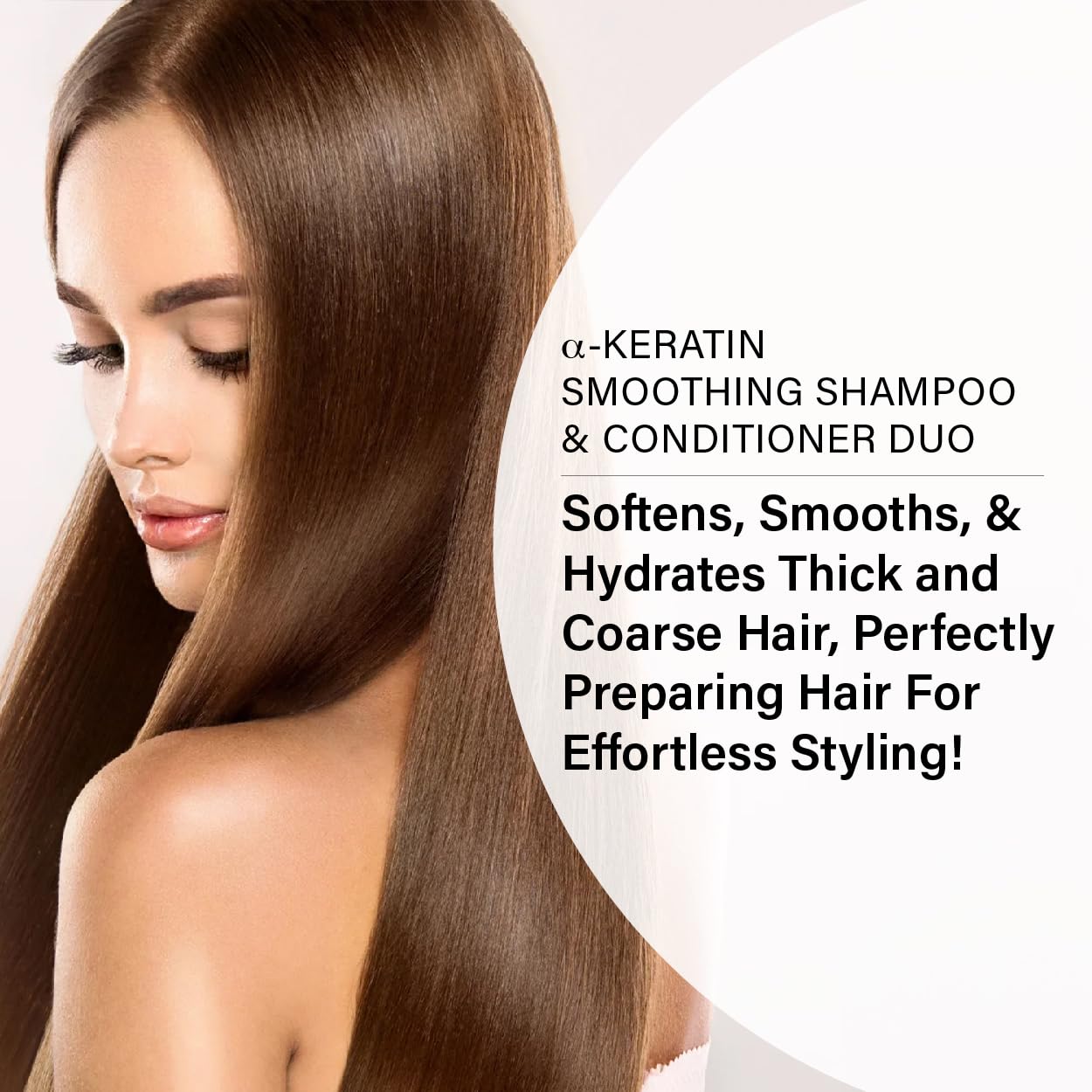 Peter Coppola a-Keratin Smoothing Shampoo & Conditioner Set | Frizz Control for Thick Coarse Hair