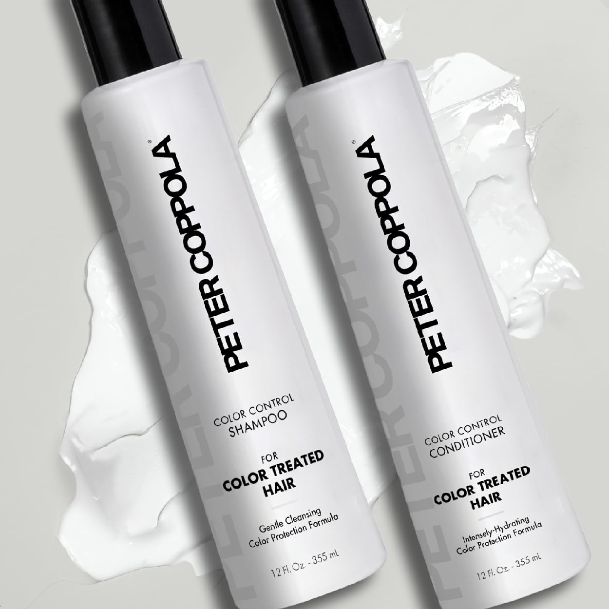 Peter Coppola Color Control Sulfate Free Shampoo & Conditioner Duo for Color-Treated Hair – Color Safe Keratin, 12 Fl Oz
