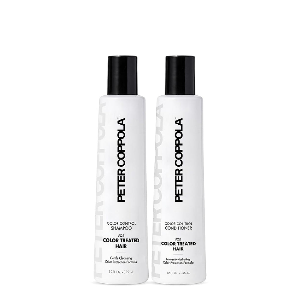 Peter Coppola Color Control Sulfate Free Shampoo & Conditioner Duo for Color-Treated Hair – Color Safe Keratin, 12 Fl Oz