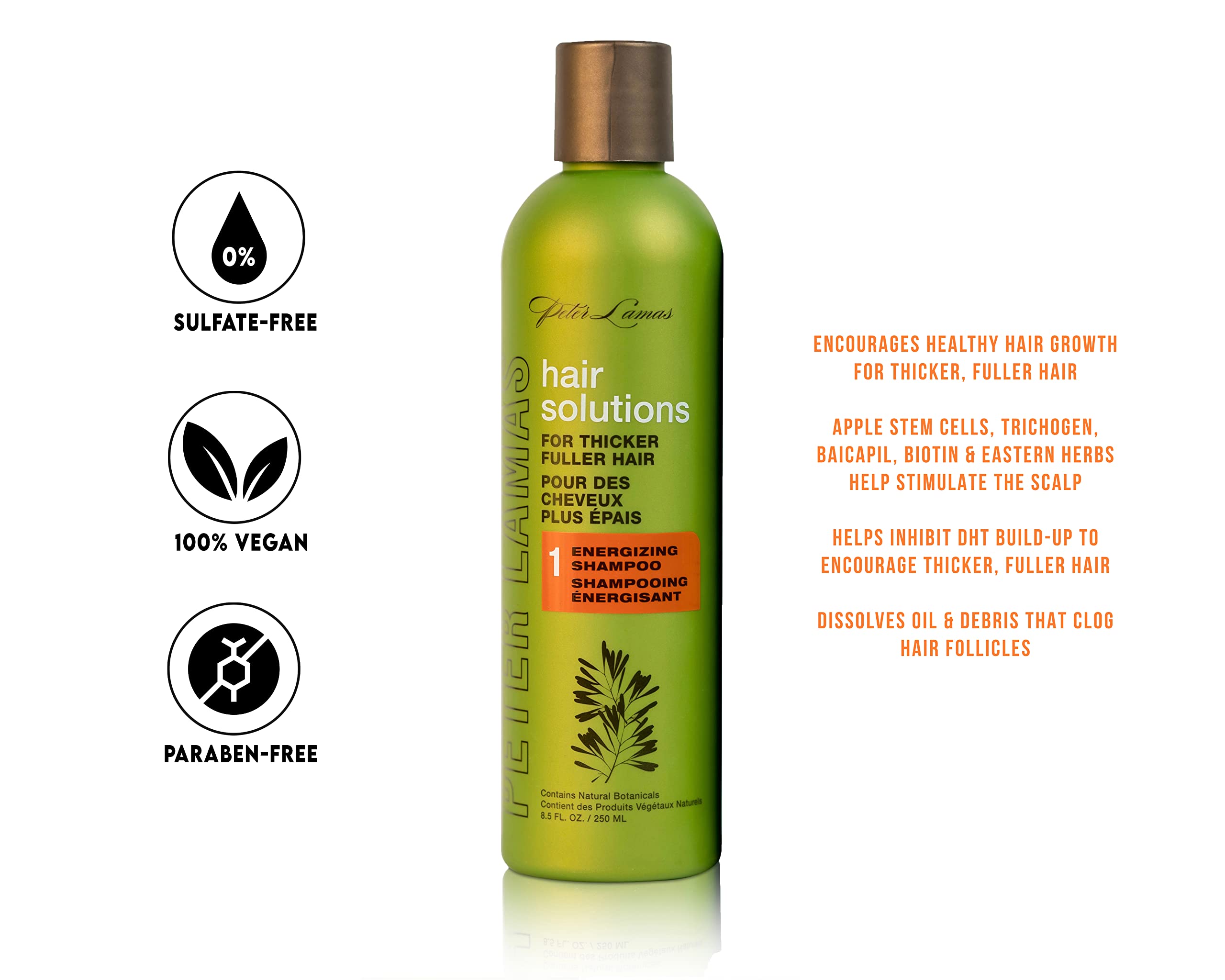 Peter Lamas Biotin Shampoo for Men & Women — DHT Blocker, Thicker, Fuller Hair