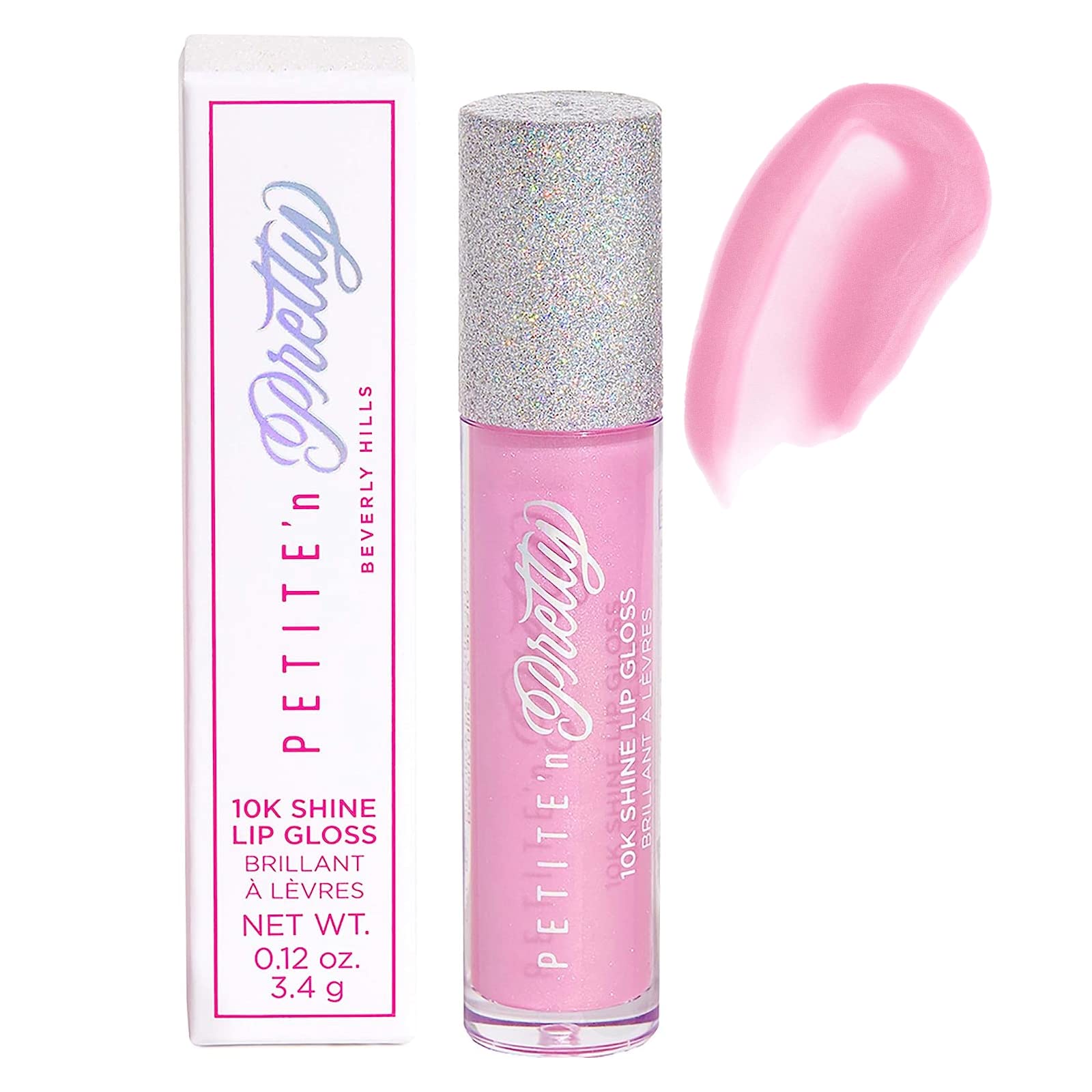 Petite N Pretty 10K Shine Lip Gloss Gia Pink – Kid-Friendly Gloss Made in USA
