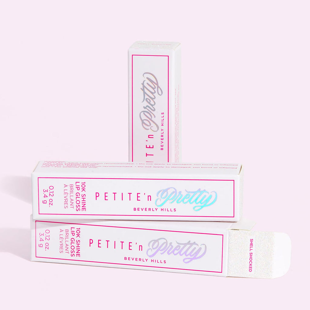 Petite 'N Pretty 10K Shine Lip Gloss for Girls – Shell Shocked, High Shine & Lightweight Hydration