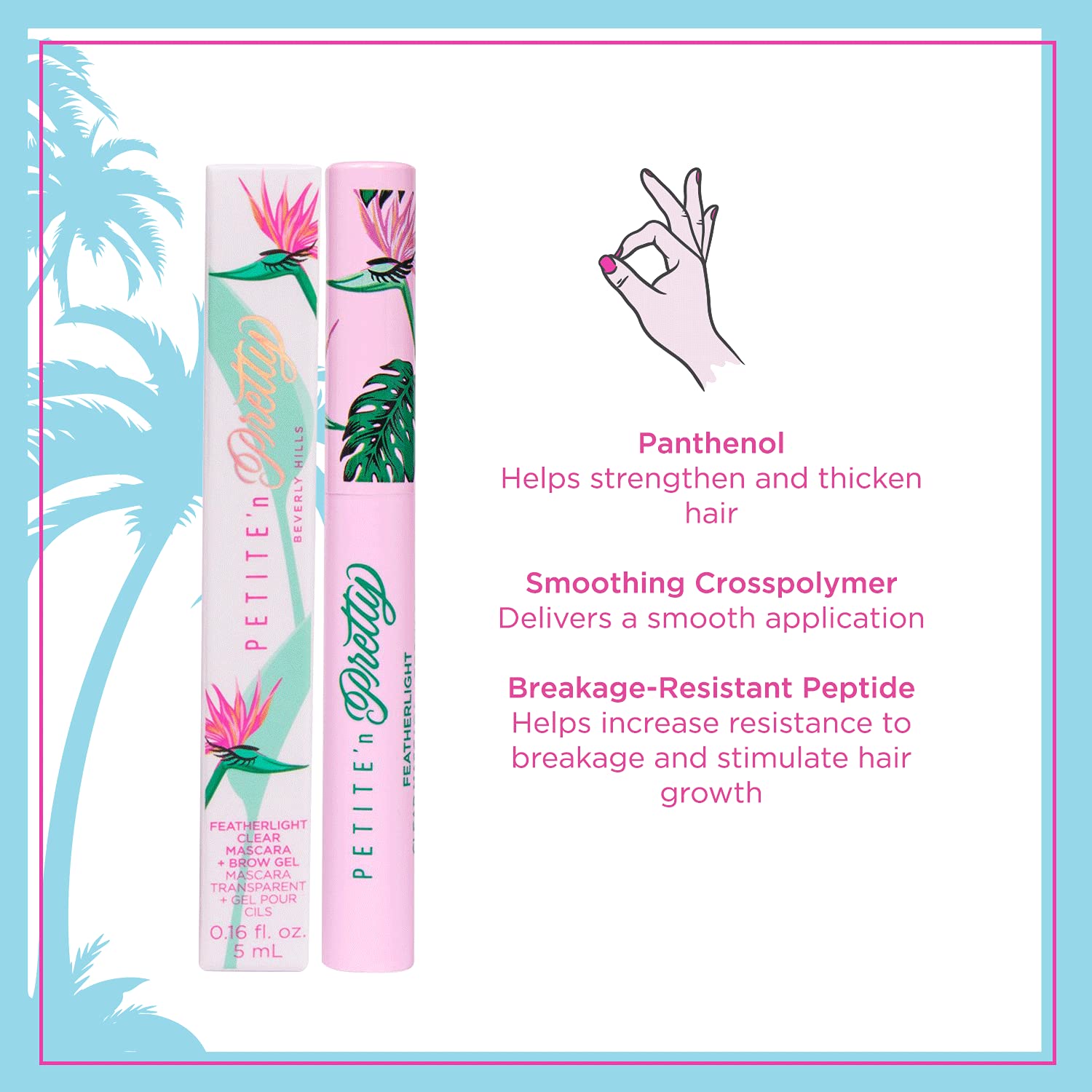 Petite 'N Pretty Featherlight Clear Mascara & Brow Gel – Kid-Safe, Non-Toxic, Made in USA