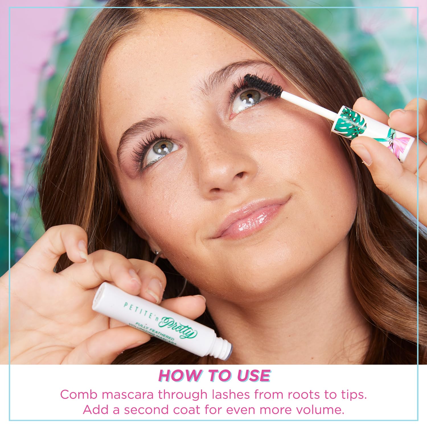 Petite 'N Pretty Fully Feathered Volumizing Mascara – Non-Toxic Makeup for Kids, Tweens & Teens