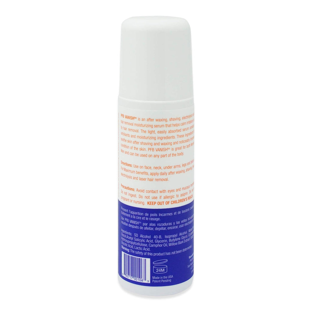 PFB Vanish Razor Bump Stopper Roll-On Shaving Gel – Soothes Razor Burns & Ingrown Hairs (93g)