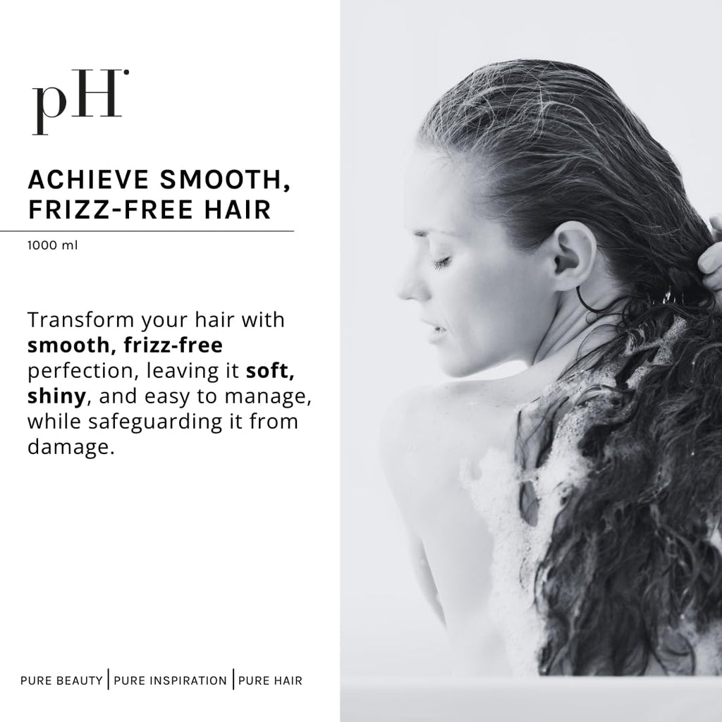 pH PURE HAIR Smooth Perfect Anti-Frizz Mask – Deep Conditioning for Damaged, Dry & Color-Treated Hair (Monoi Oil + Magnolia) 33.8 oz