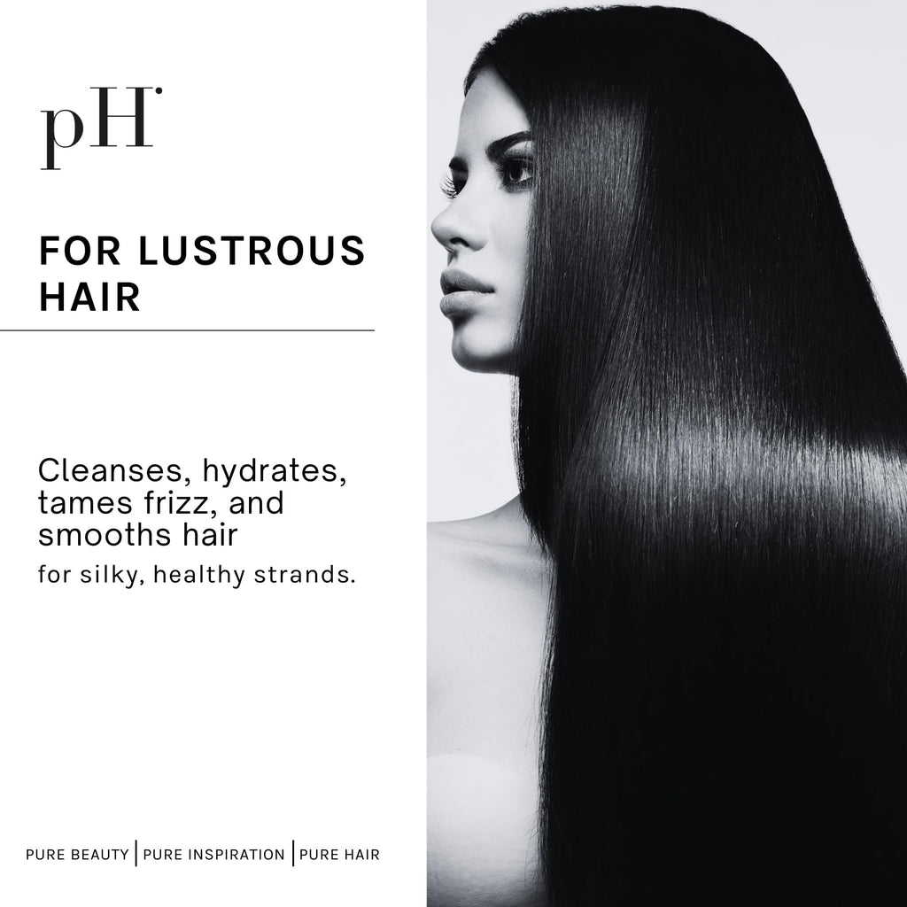 pH PURE HAIR Smooth Perfect Shampoo & Conditioner Set – Frizz Control, Hydration & Monoi Oil