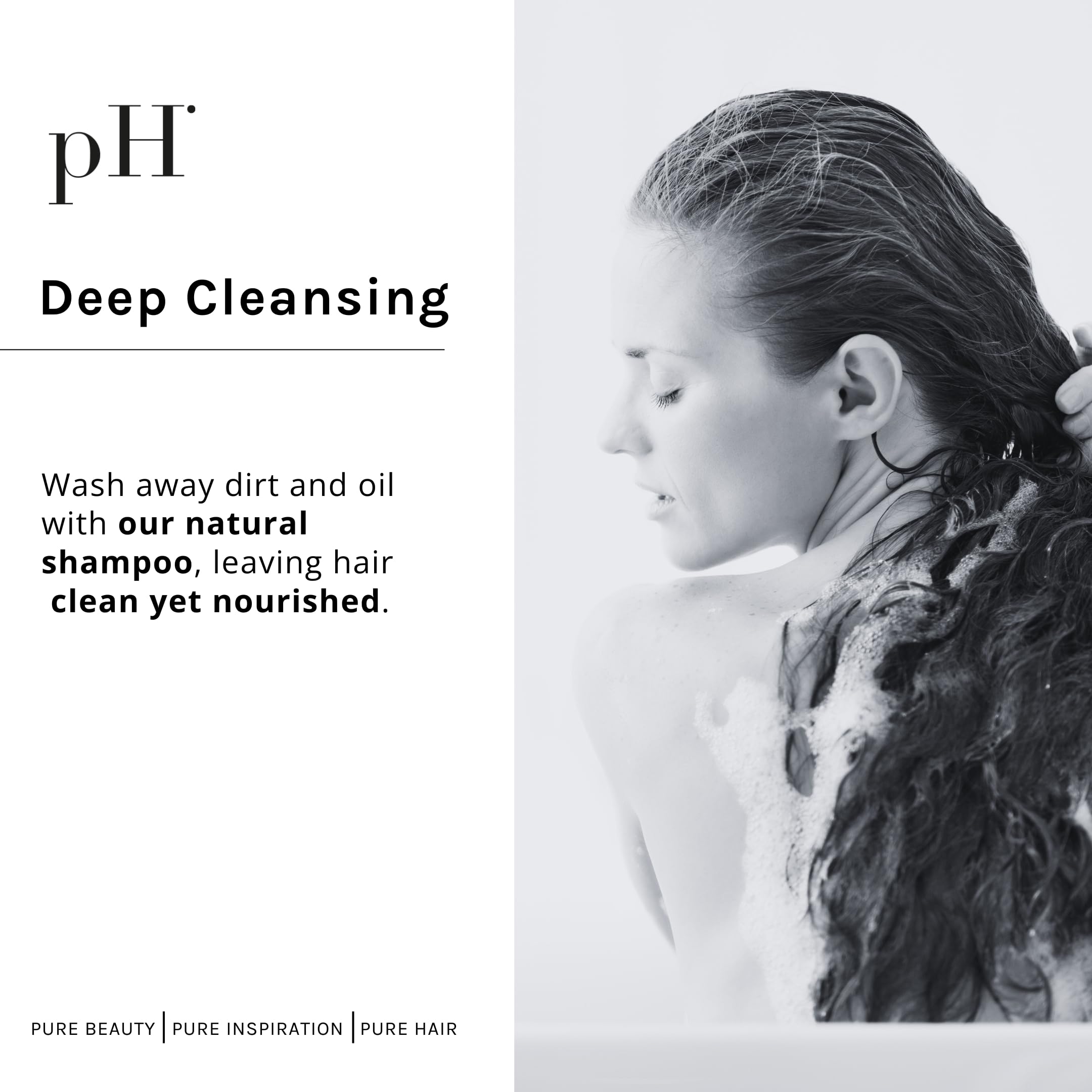 pH PURE HAIR Smooth Perfect Shampoo & Conditioner Set – Frizz Control, Hydration & Monoi Oil