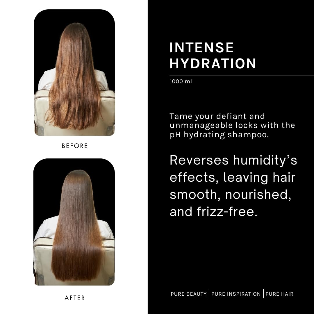 pH PURE HAIR Smooth Perfect Anti-Frizz Shampoo – Sulfate-Free Hydration for Color-Treated Hair | 33.8 oz
