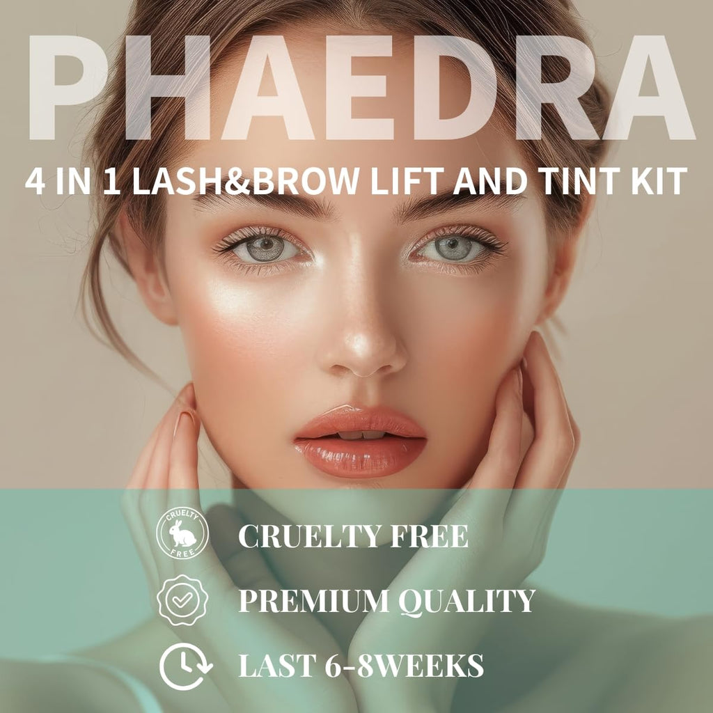 Phaedra Lash Lift & Brow Lamination Kit — 4-in-1, 6–8 Weeks, DIY or Professional Use