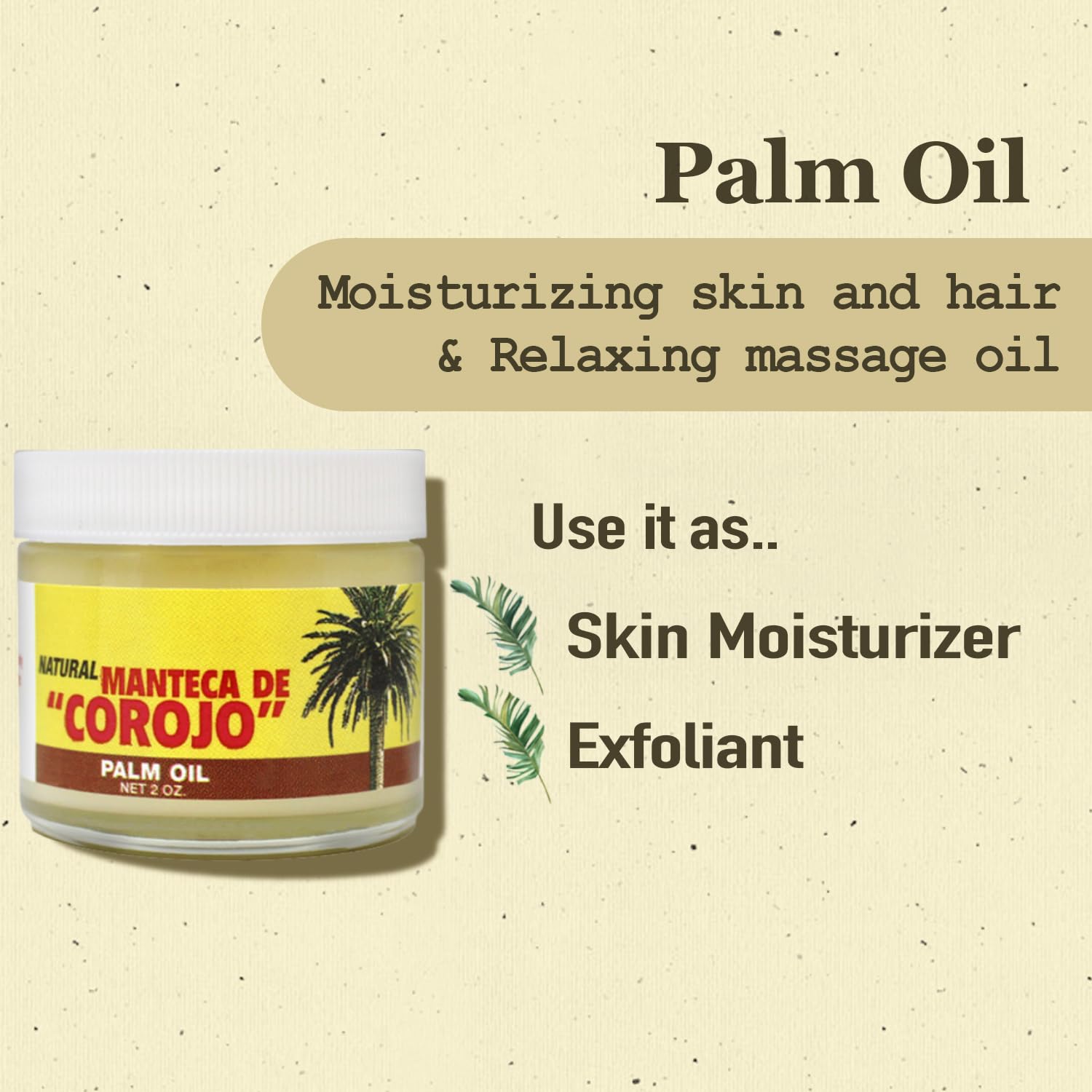 Phamark Corojo Palm Oil 2oz Pack of 2 – Moisturizing Skin Oil
