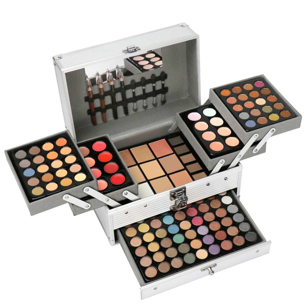 PhantomSky Professional 132 Colors All-in-One Makeup Palette | Eyeshadow, Concealer, Brow, Lip Gloss & Powder