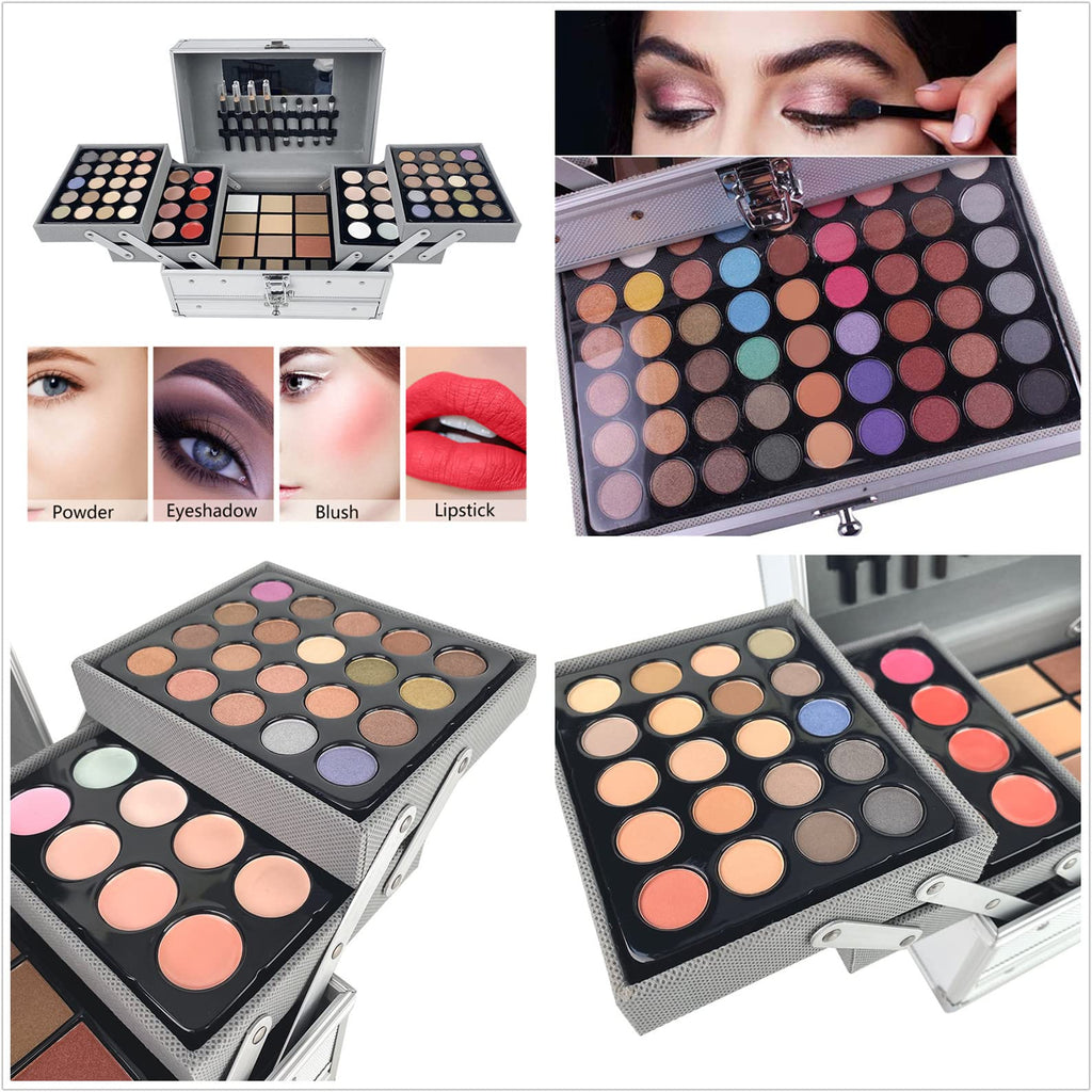 PhantomSky Professional 132 Colors All-in-One Makeup Palette | Eyeshadow, Concealer, Brow, Lip Gloss & Powder