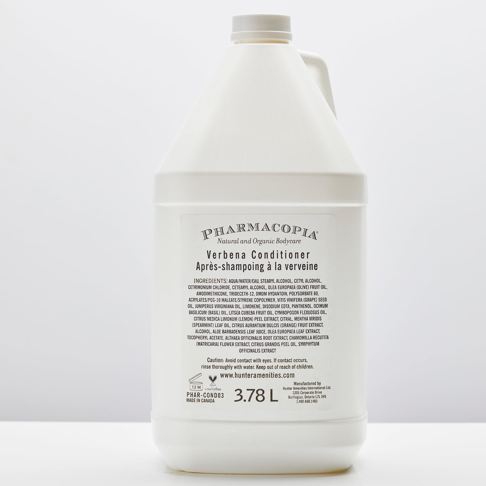 Pharmacopia Hotel Verbena Conditioner – Aromatherapy Hair Care with Natural & Organic Ingredients – Vegan, Cruelty-Free, 128 oz