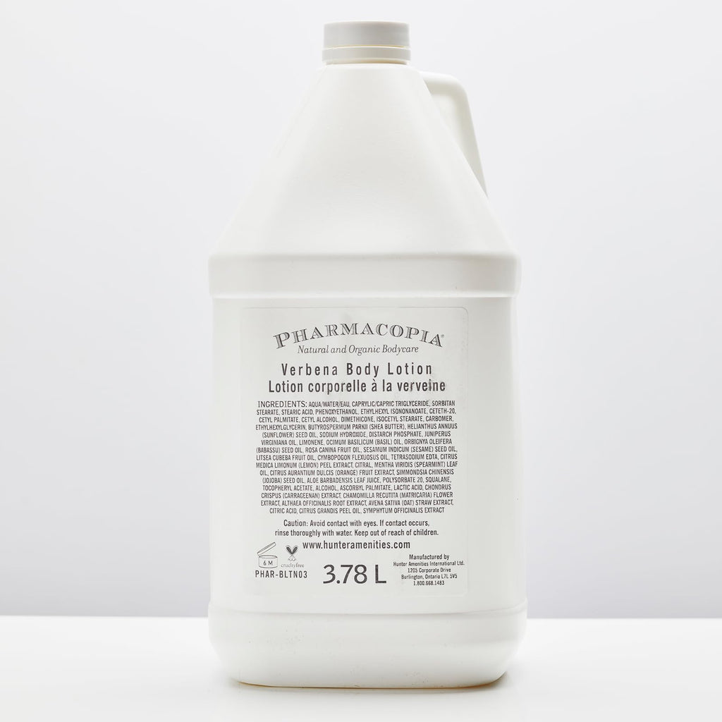 Pharmacopia Hotel Verbena Body Lotion – Aromatic Hydration, Vegan & Cruelty-Free, 128 oz