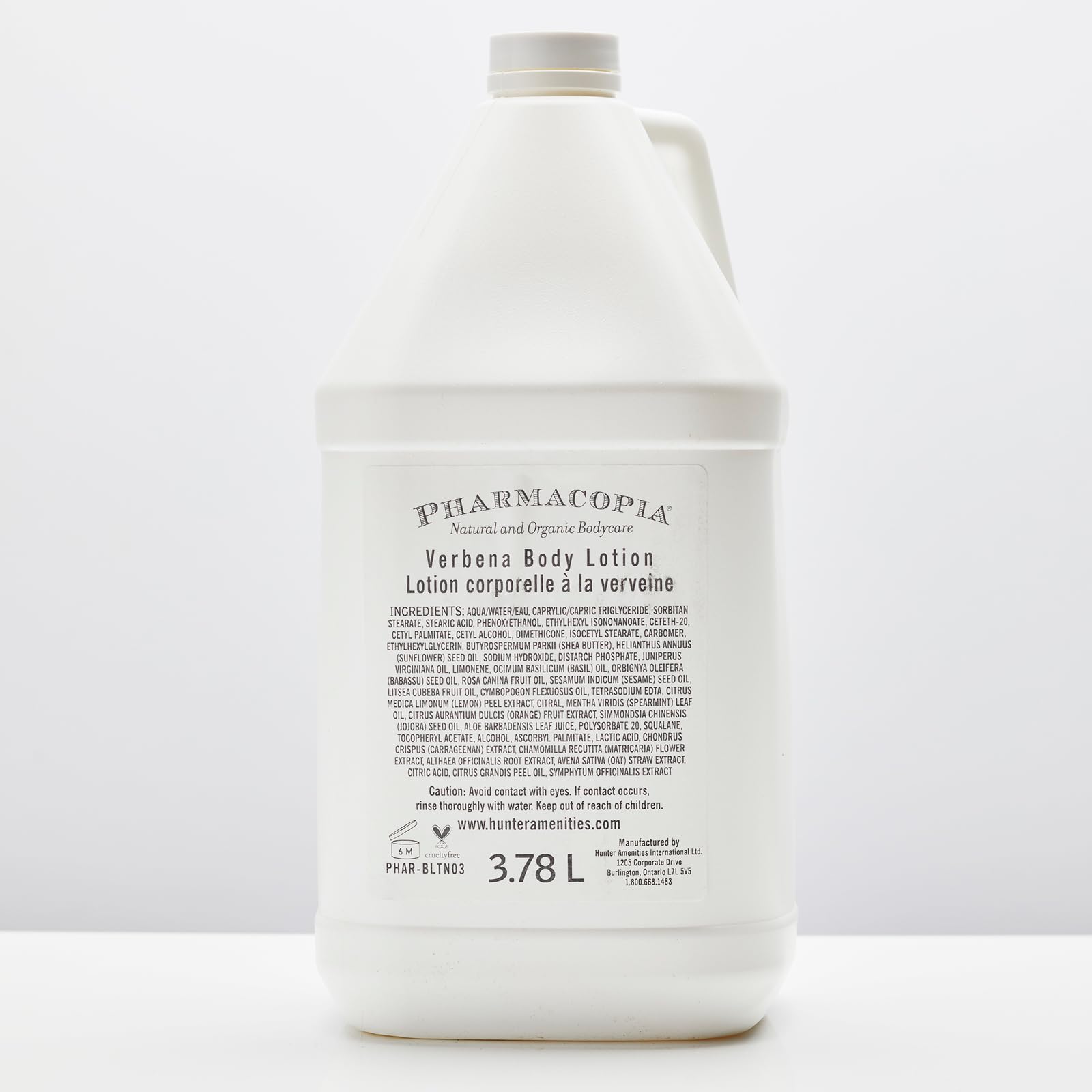 Pharmacopia Hotel Verbena Body Lotion – Aromatic Hydration, Vegan & Cruelty-Free, 128 oz