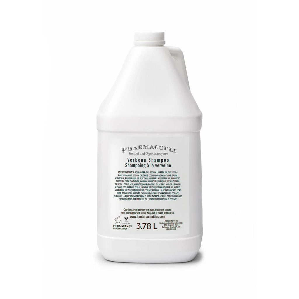 Pharmacopia Hotel Verbena Shampoo – Aromatherapy, Natural & Organic, Vegan & Cruelty-Free, 128 oz