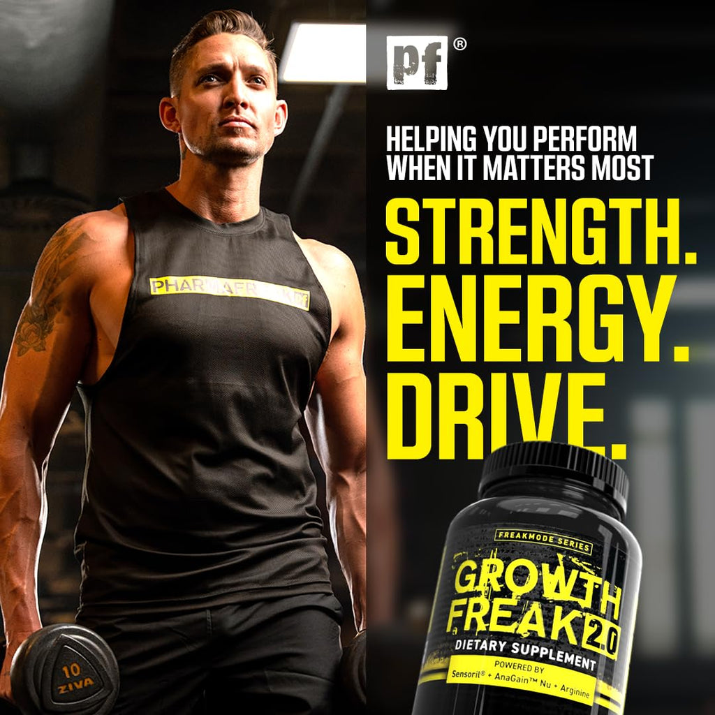 PharmaFreak Growth Freak 2.0 – Men's Daily PCT: Vitality, Strength & Hair