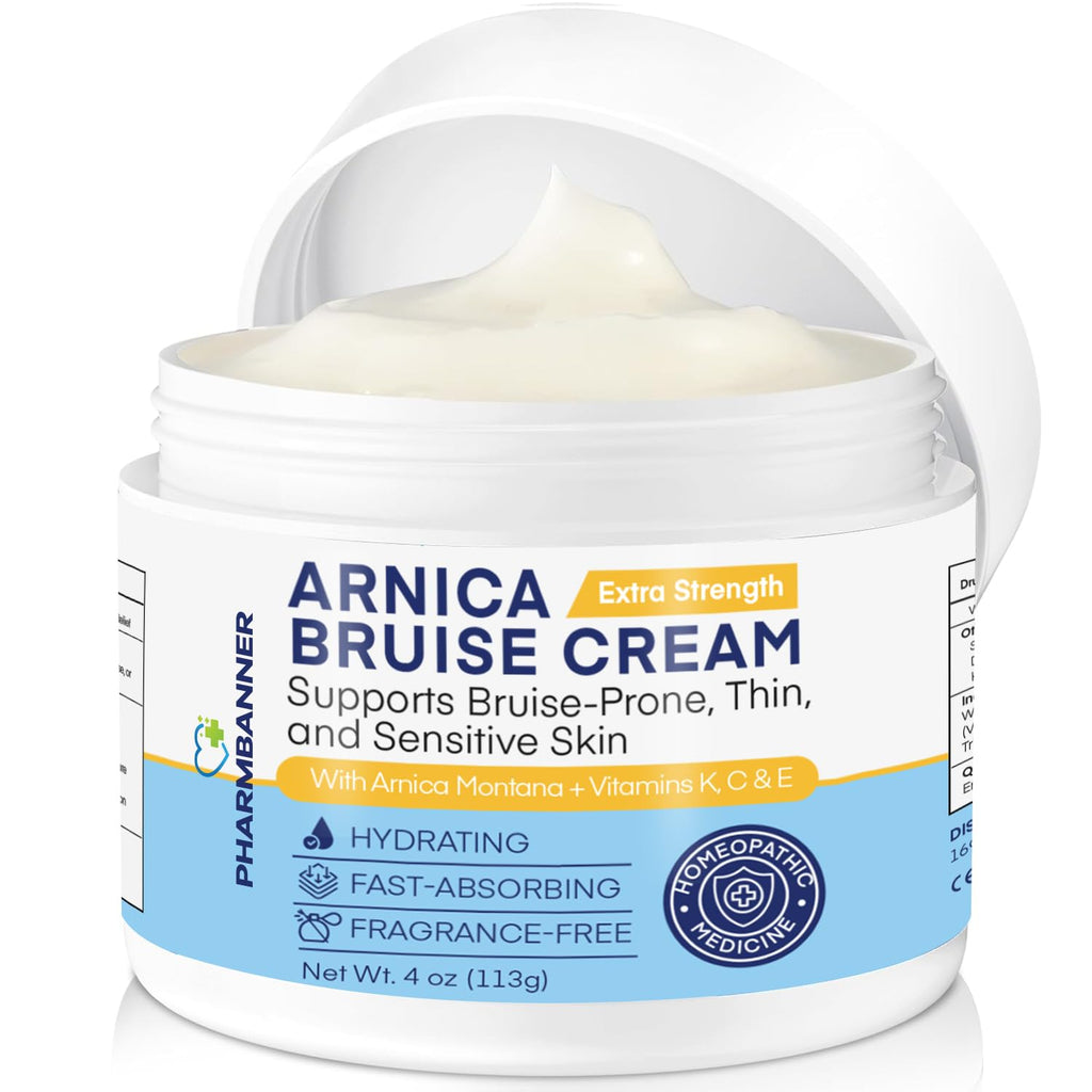 PHARMBANNER Arnica Bruise Cream Extra Strength – Fast-Acting with Vitamins K C E