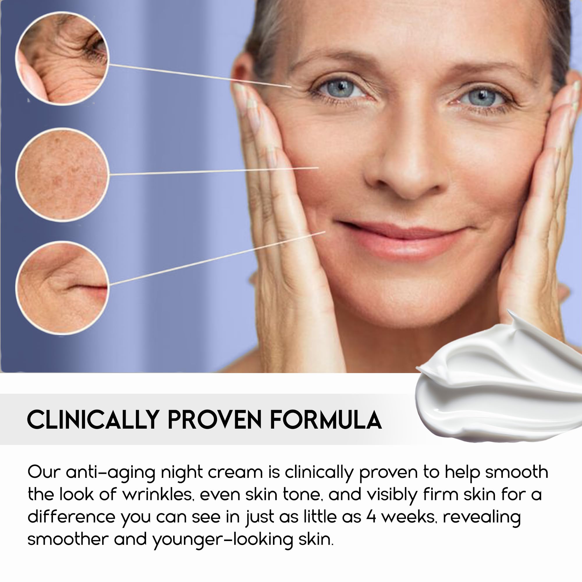 Pharmlitalia Instant Face Lift Cream — Night Moisturizer for 60+