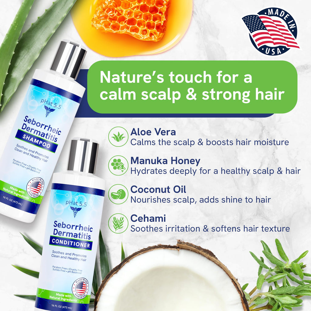 pHat 5.5 Sulfate-Free Fragrance-Free Shampoo & Conditioner for Sensitive Scalp