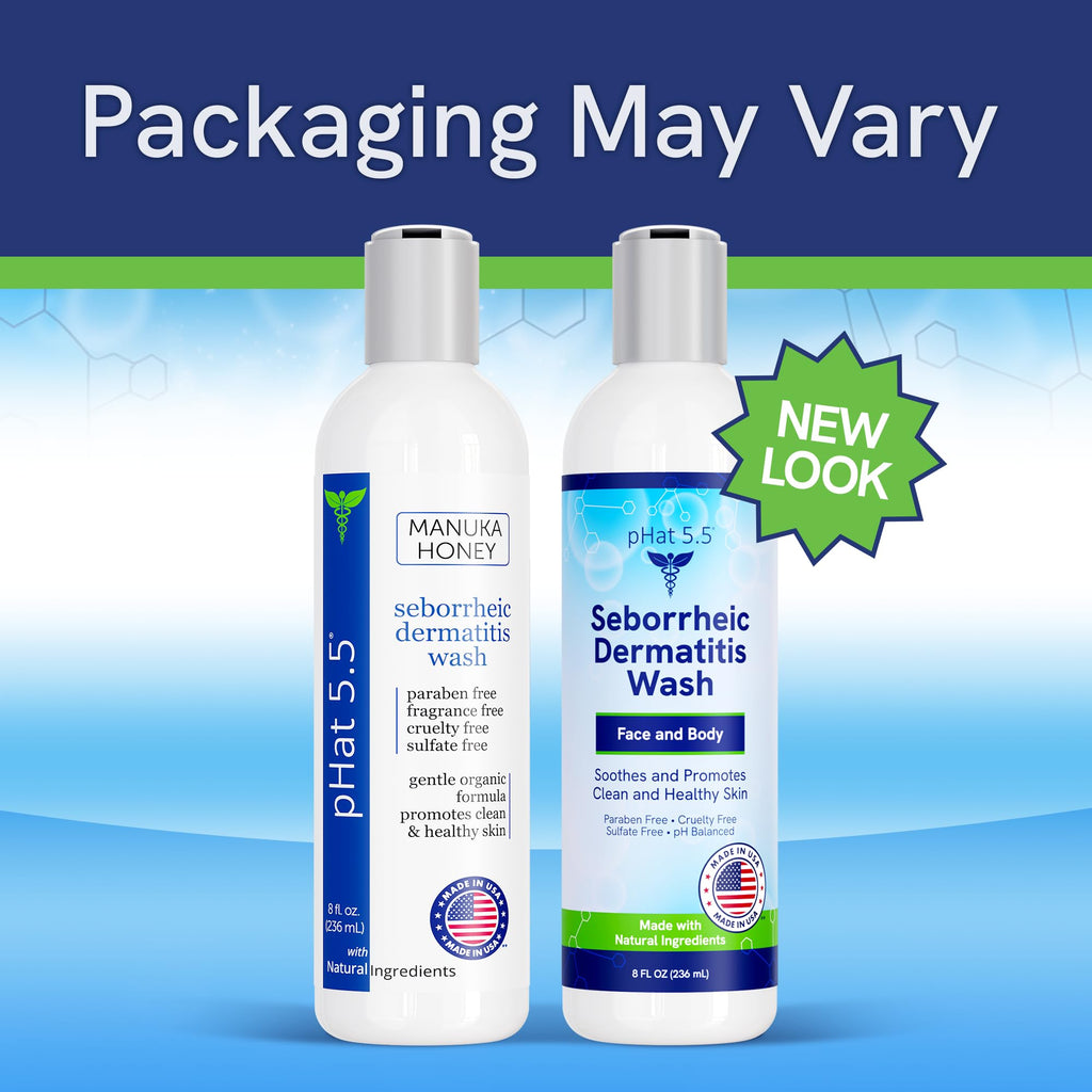 pHat 5.5 Seborrheic & Atopic Dermatitis Gentle Face Wash with Manuka Honey | Sensitive Skin Cleanser