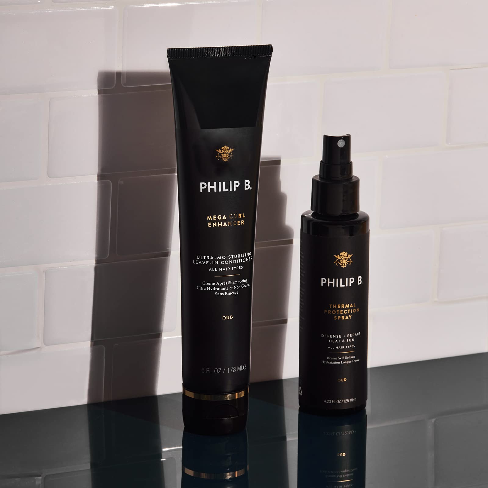PHILIP B Thermal Protection Spray 2 oz | Pre-Styling Primer for Shine & Heat Defense