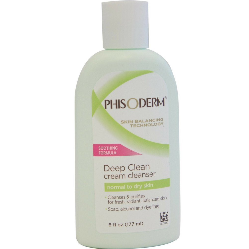 Phisoderm Deep Clean Cream Cleanser for Normal to Dry Skin – 6 oz (Pack of 3)