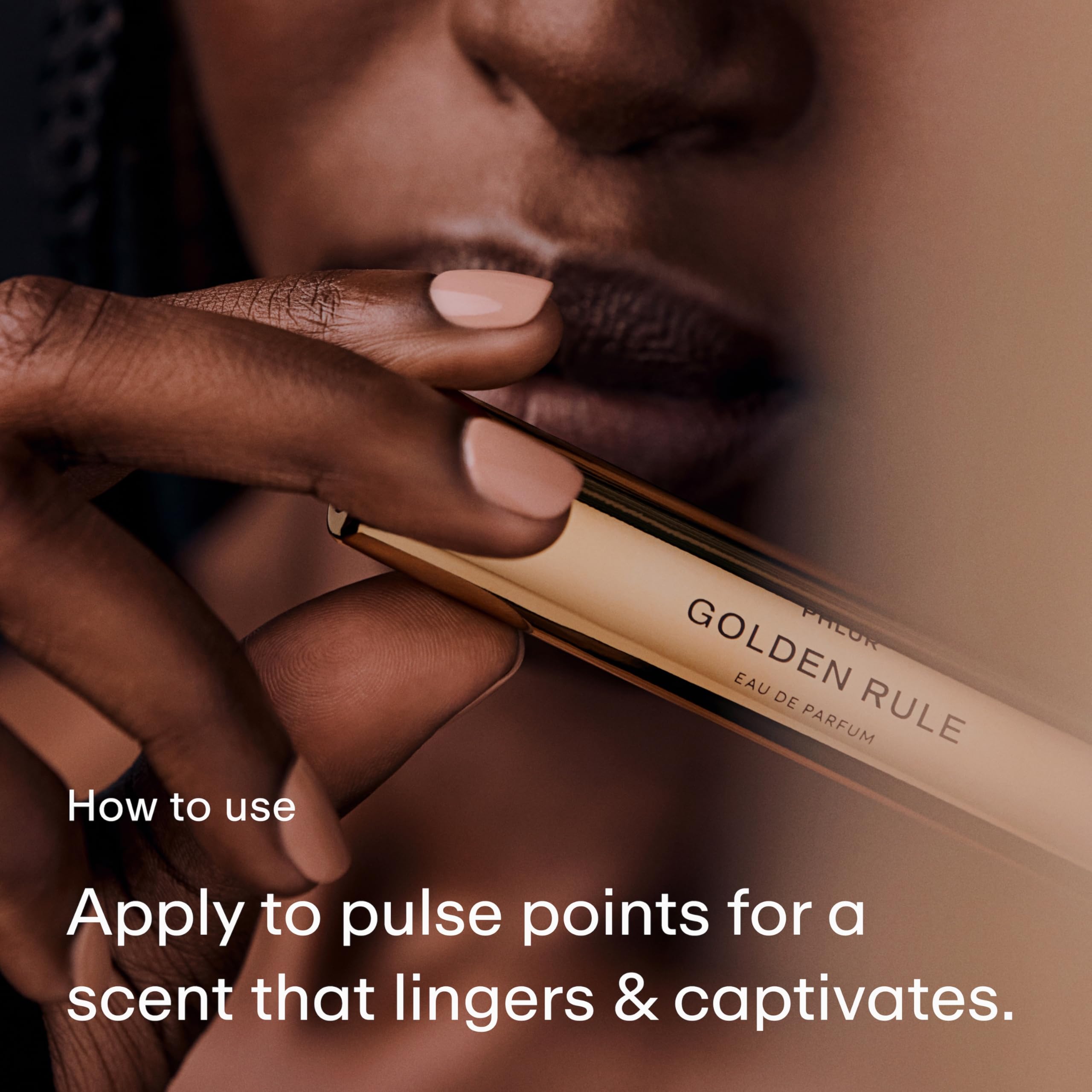 PHLUR Golden Rule Eau de Parfum – Travel Size 9.5mL, Fruity Floral