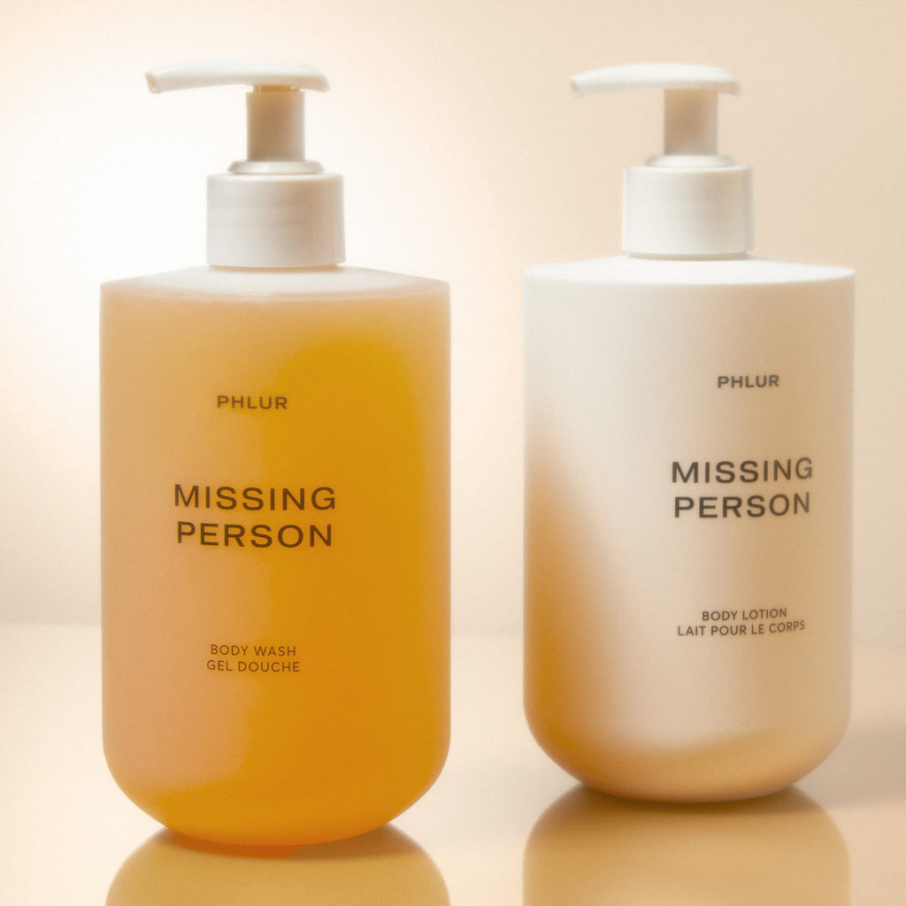 PHLUR Missing Person Body Lotion – Moisturizing Floral Scent with Bergamot, Musk, Orange & Sandalwood (16 Fl Oz)