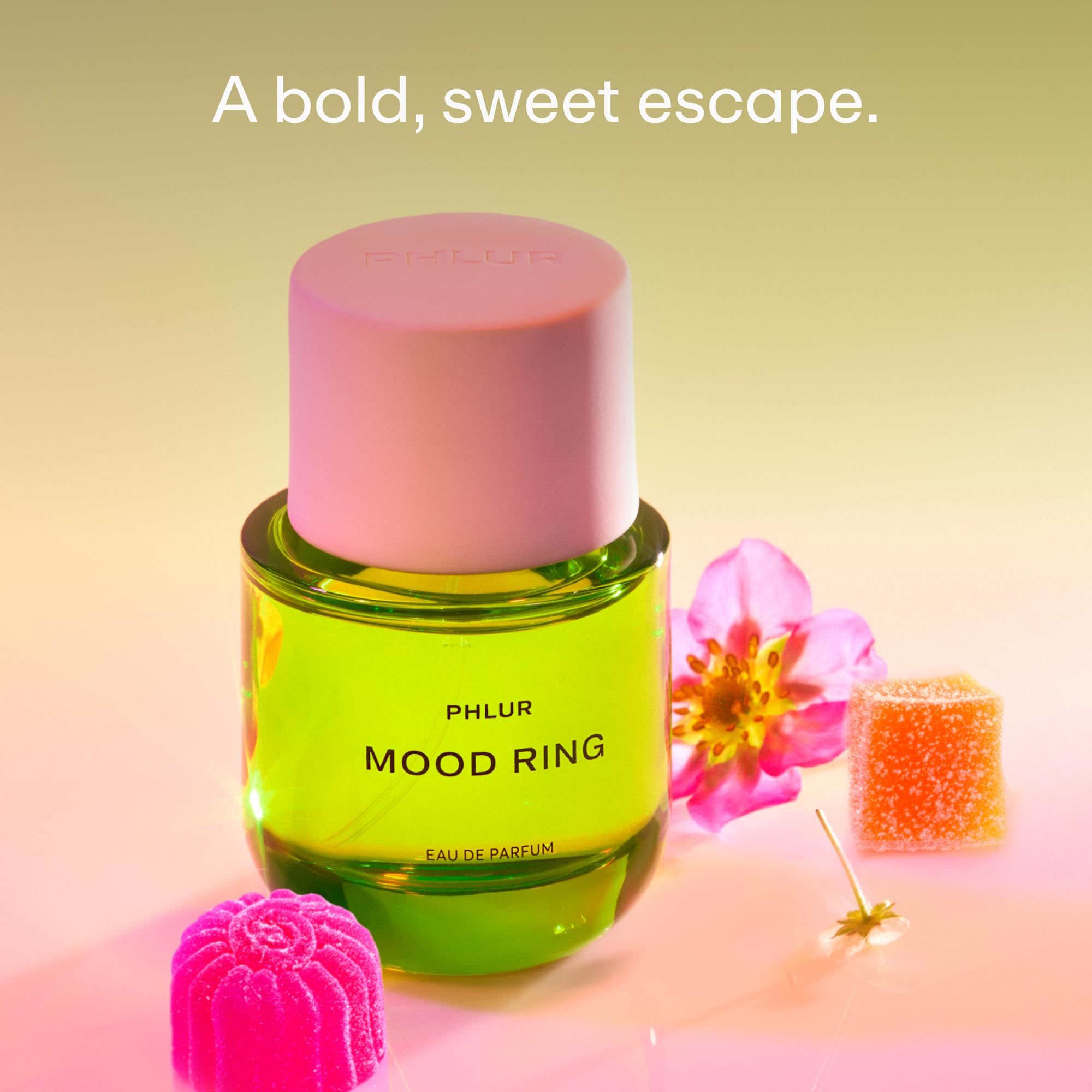 PHLUR Mood Ring Eau de Parfum – 50mL Unisex Sweet Fruity Floral Fragrance