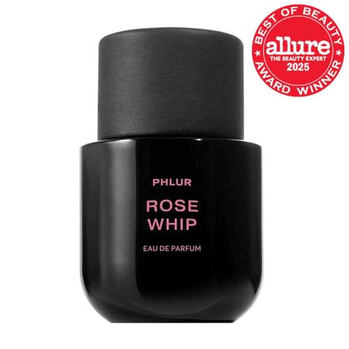 PHLUR Rose Whip Eau de Parfum – 50mL Fruity Floral Perfume with Rose, Black Currant & Cashmere Wood