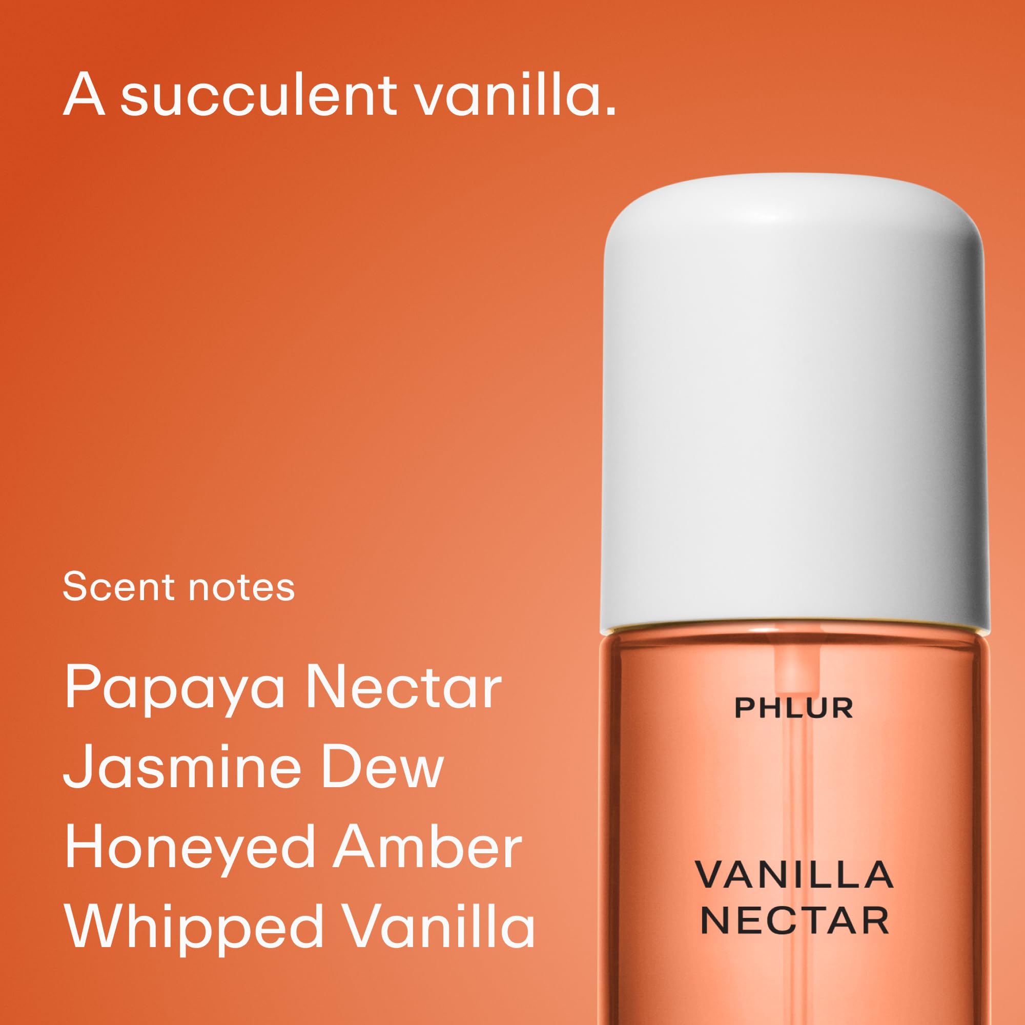 PHLUR Vanilla Peach Trio – Exclusive 3pc Travel-Size Body Mist Set (3 x 3 fl oz) with Vanilla Skin, Vanilla Nectar, Peach Skin