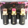 Phoenix Beauty Contour Trio: Cream Blush, Bronzer & Highlighter | Hydrating Buildable Formula | Twilight Gift Set