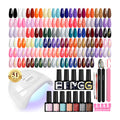 PHOENIXY 51-Pcs Gel Nail Polish Kit with 48W UV Light – ST9016