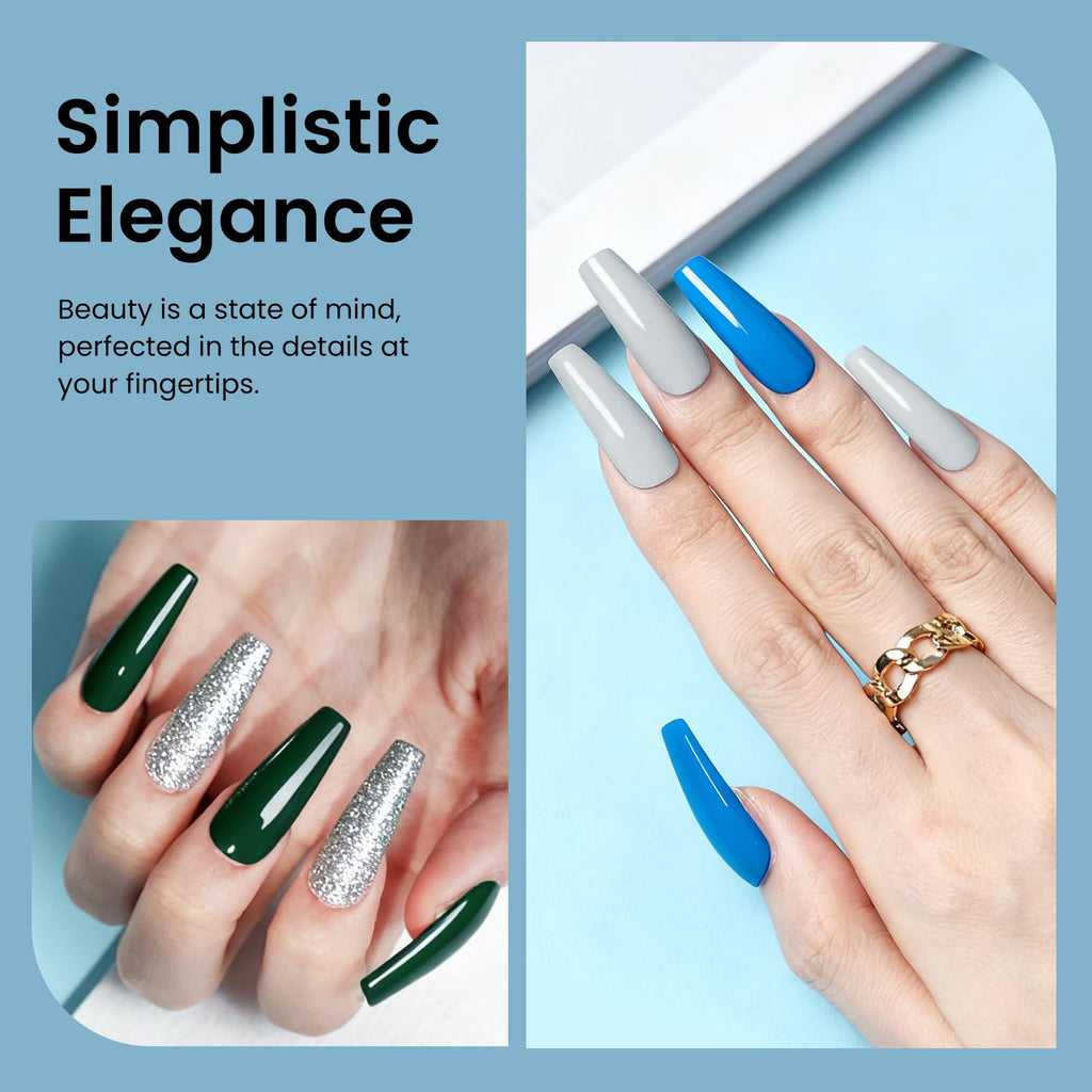 Phoenixy 60 Pcs Gel Nail Polish Set – 54 Colors with Base & Top Coats, Gift Box