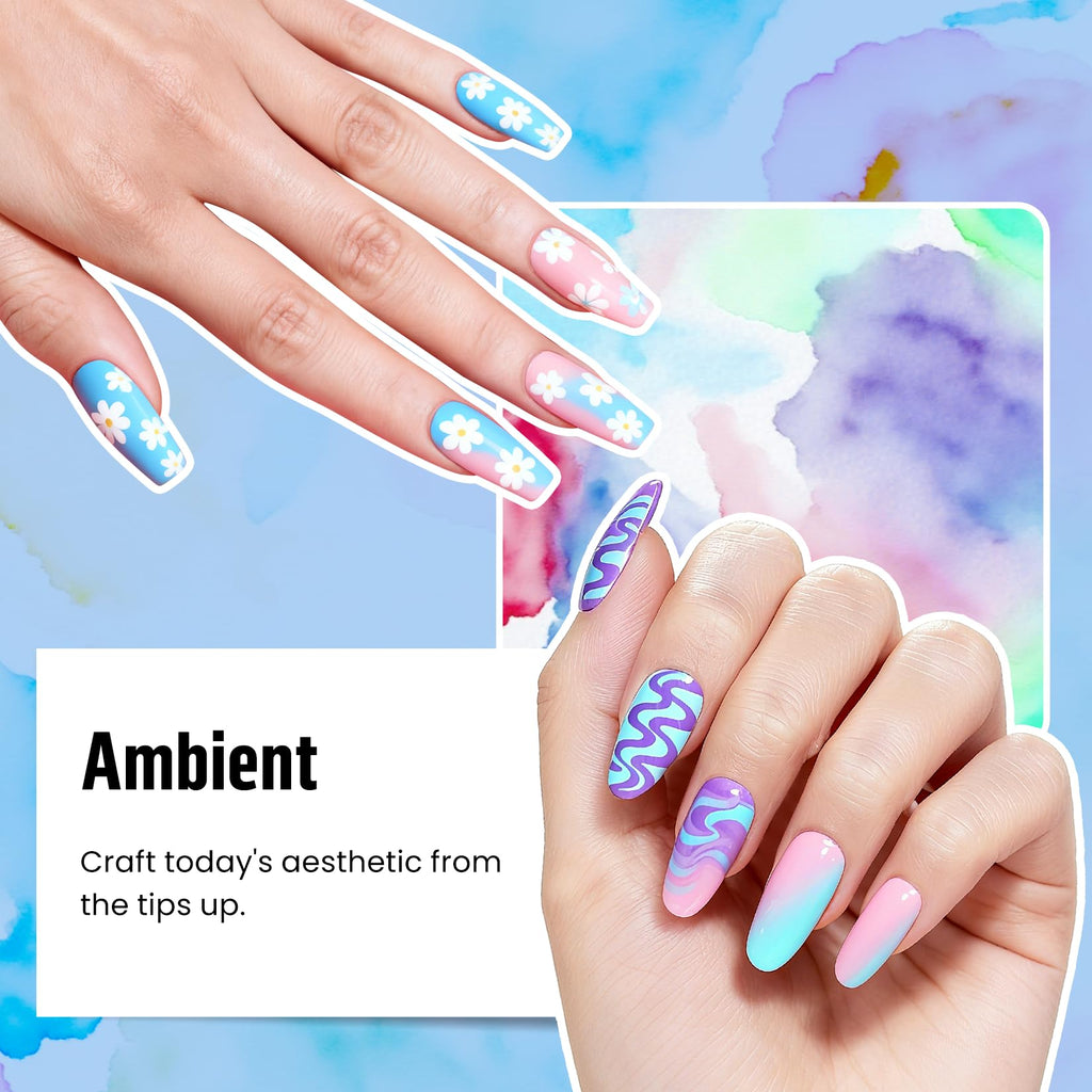 Phoenixy Gel Nail Polish Kit with UV Light – 55 Colors for DIY Manicures