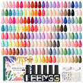 Phoenixy Gel Nail Polish Set – 42 Colors with Base Coat & 4 Top Coats for All-Season Manicures