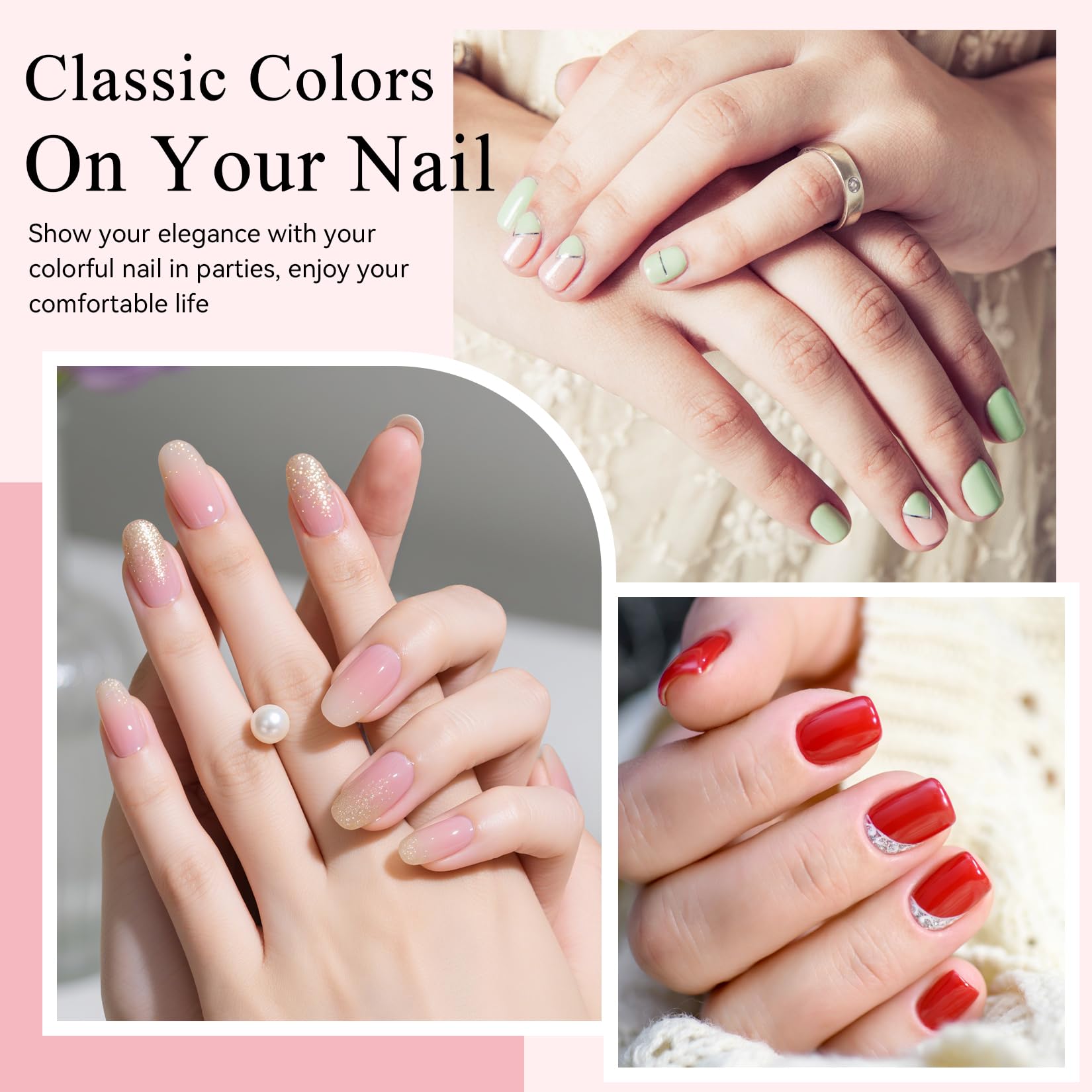 Phoenixy Gel Nail Polish Set – 25 Colors + Base & Top Coats, All-Season UV Gel