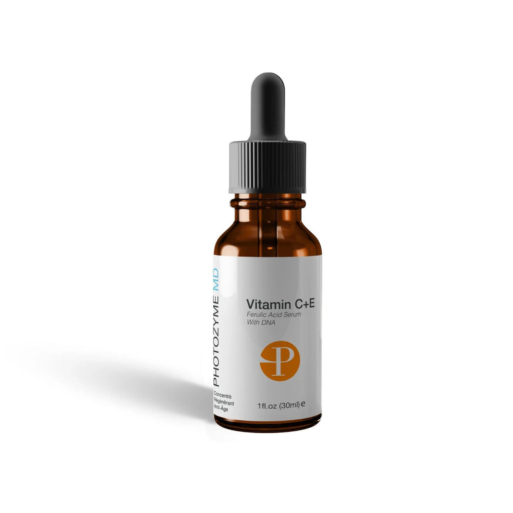 Photozyme Vitamin C + E Ferulic Acid Anti-Aging Serum for Face, 1 fl oz / 30 ml
